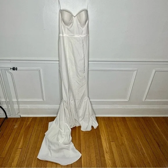 Elle Zeitoune Arianna Dress White Bridal Gown Womens 16 NWT